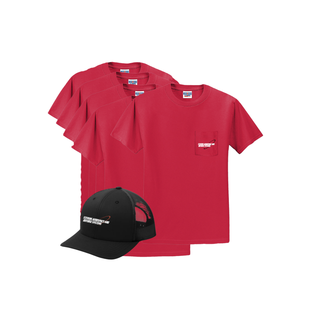 New Hire Set 5 Red Shirts & Hat