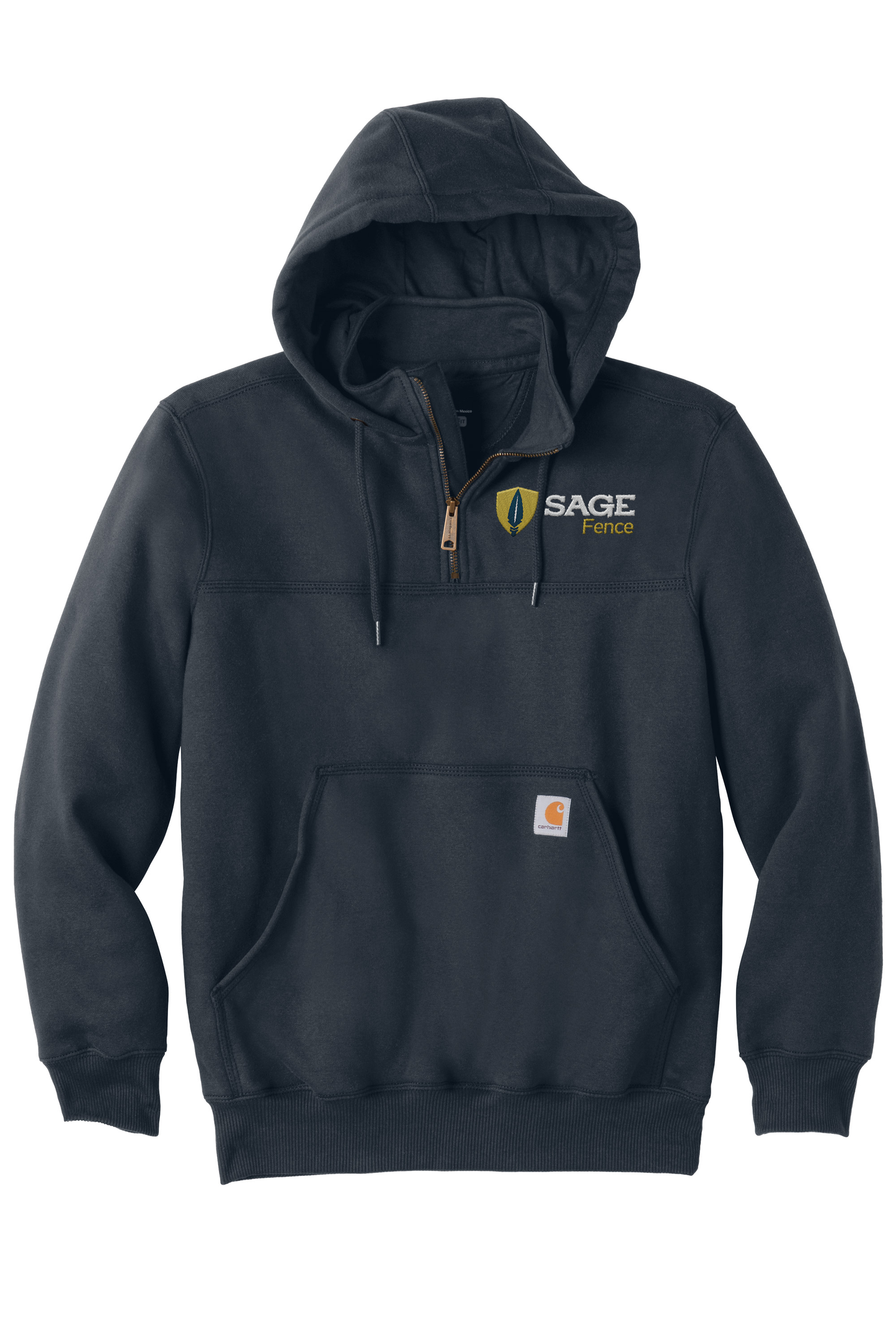 Carhartt ® Rain Defender ® Paxton Heavyweight Hooded Zip Mock Sweatshirt - Please Choose your Preferred Logo Below ⬇️