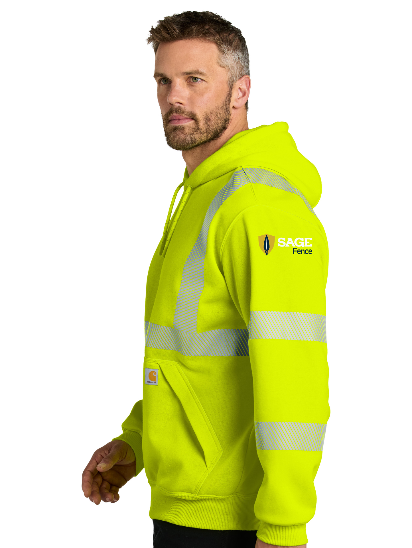 Carhartt® ANSI 107 Class 3 Hooded Sweatshirt - Choose Your Logo Placement Below ⬇️