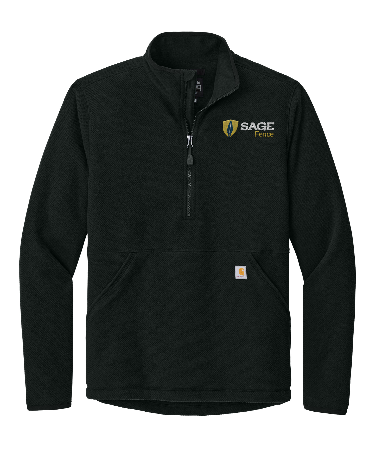 Carhartt® Textured 1/2-Zip Fleece Jacket - Please Choose your Preferred Logo Below ⬇️