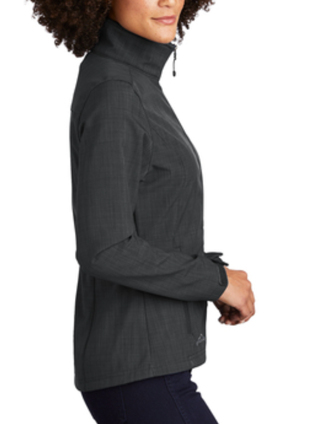 Eddie Bauer® Ladies Shaded Crosshatch Soft Shell Jacket - Includes Embroidery - Add'l Color Available