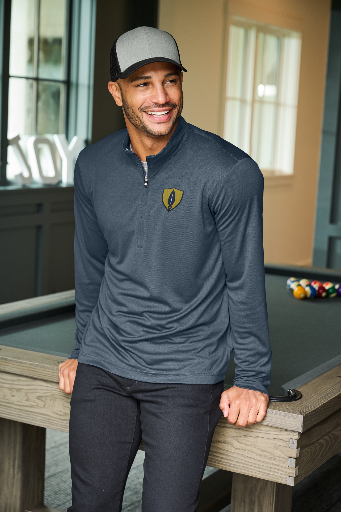 TravisMathew Coto Performance 1/4-Zip - Please Choose your Preferred Logo Below ⬇️