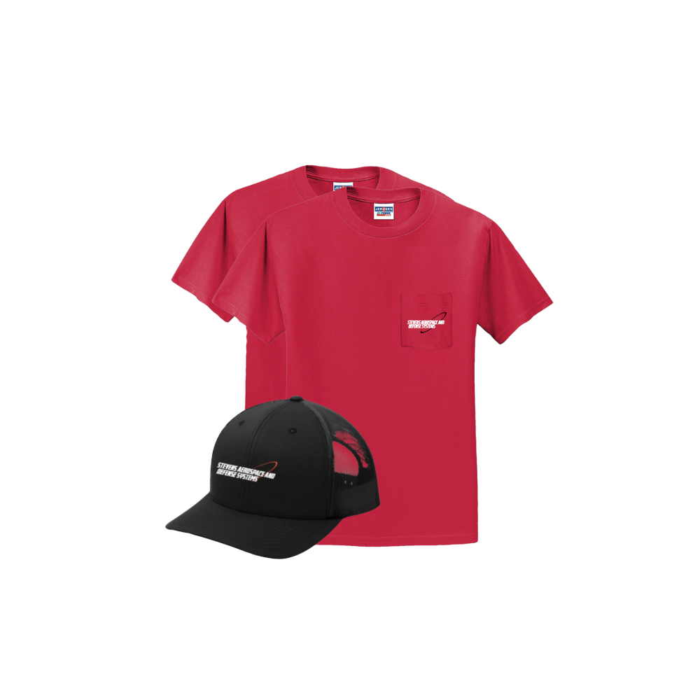 New Hire Set 2 Red Shirts & Hat