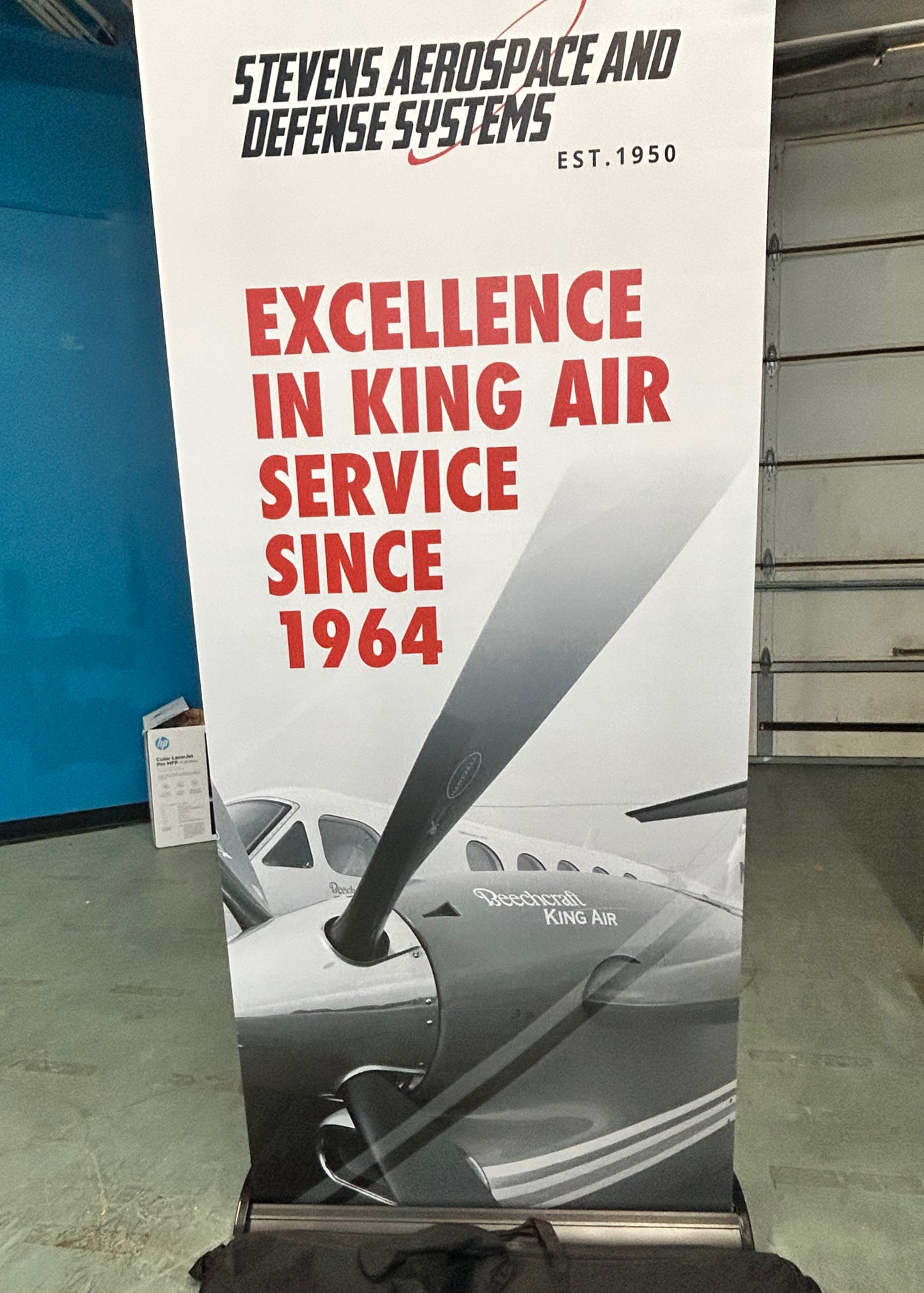 Retractable Banner - King Air Gathering "Excellence" for Booth 1 - SA