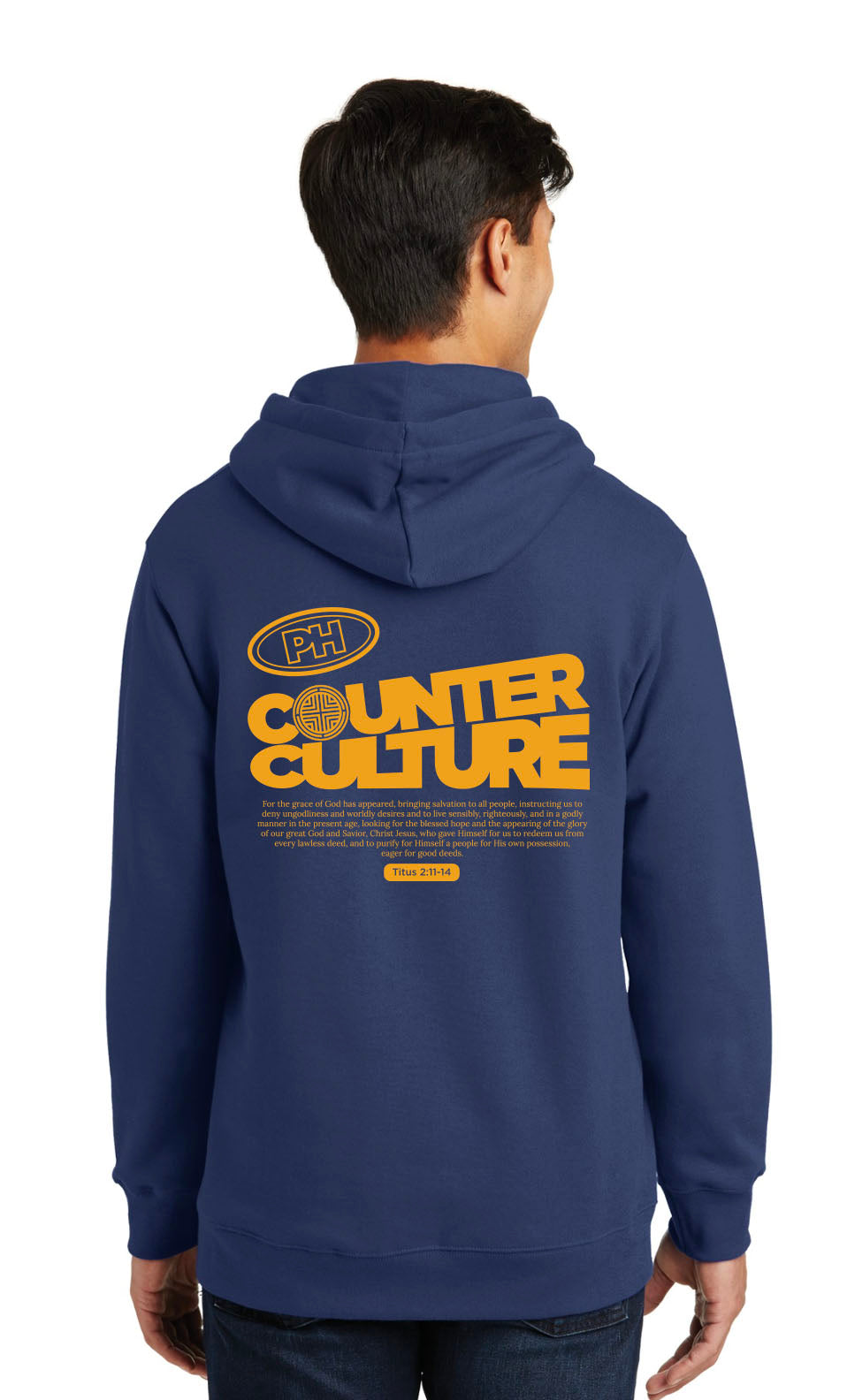 Port & Company® Fan Favorite™ Fleece Pullover Hooded Sweatshirt - Team Navy