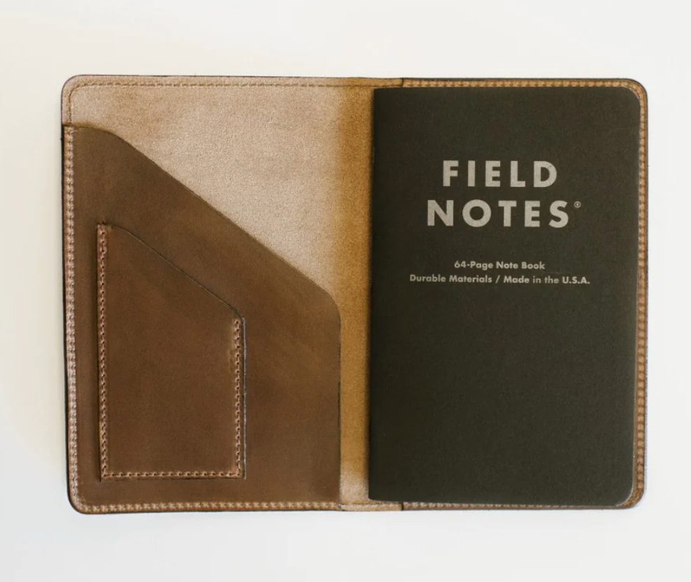 Natural Leather Day Journal - (4.75"X 7.5")  - Includes One Location Laser Engraving