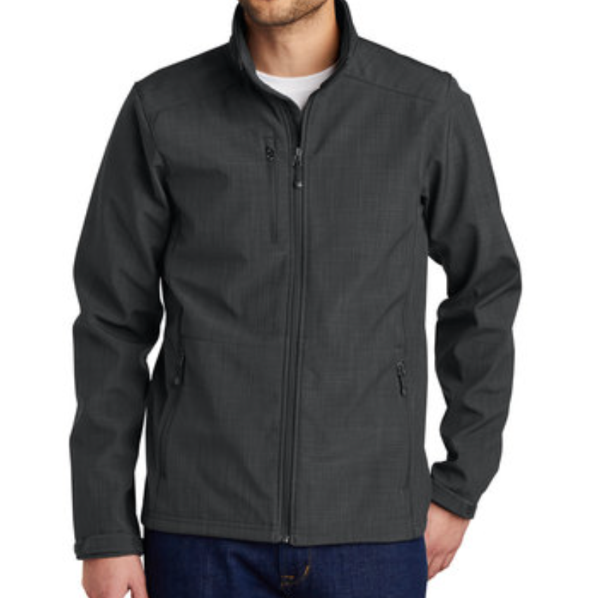 Eddie Bauer®  Shaded Crosshatch Soft Shell Jacket - Includes Embroidery