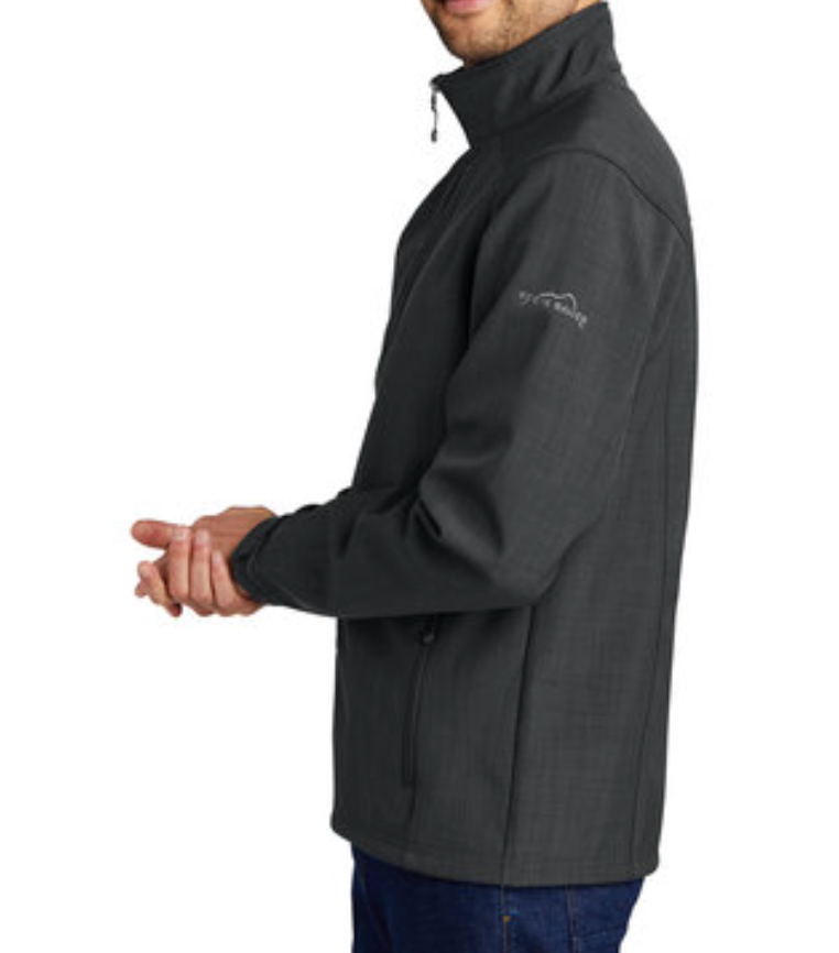 Eddie Bauer®  Shaded Crosshatch Soft Shell Jacket - Includes Embroidery