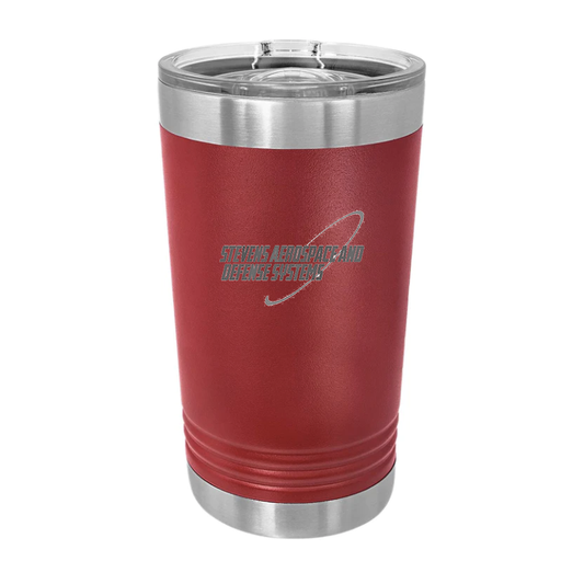 16oz Double Wall Insulated Stainless Steel Powder Coated Tumbler - Laser Engraved - Additional Colors Available