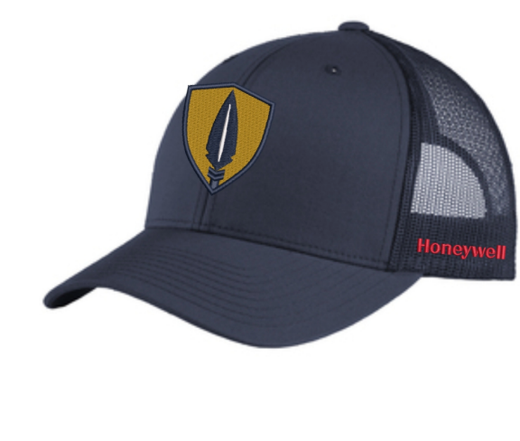 Sage Retro Trucker Hat - Shield & Honeywell Logo