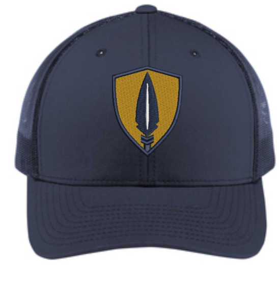 Sage Retro Trucker Hat - Shield Logo ONLY