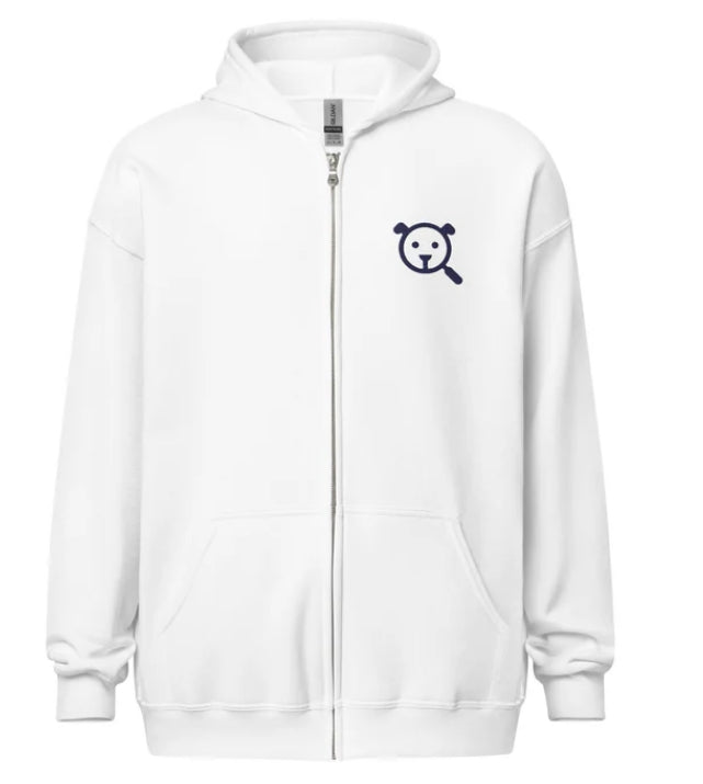 Heavy Blend Zip Hoodie with Embroidery - Unisex