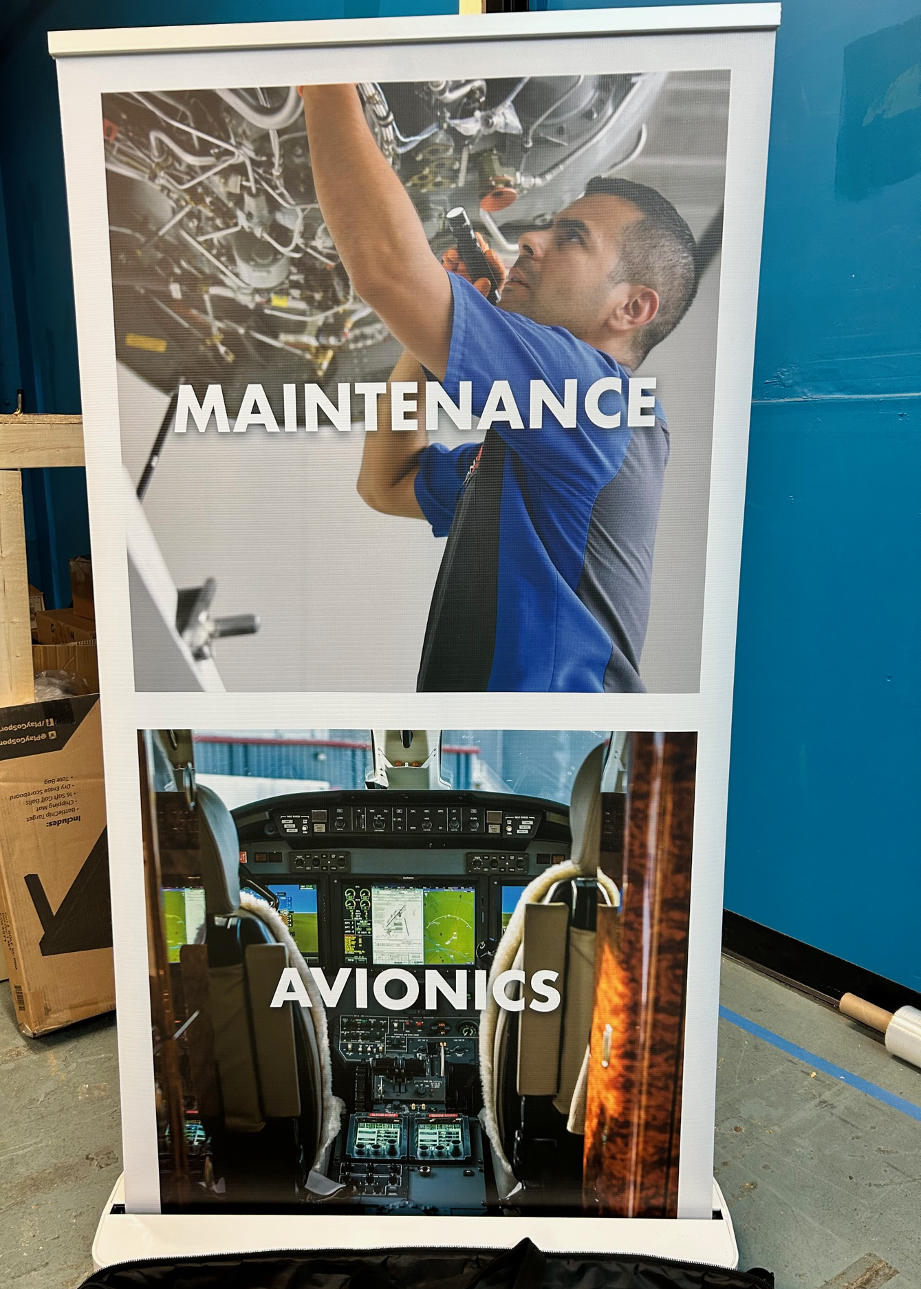 Retractable Banner - Maintenance/Avionics - SA