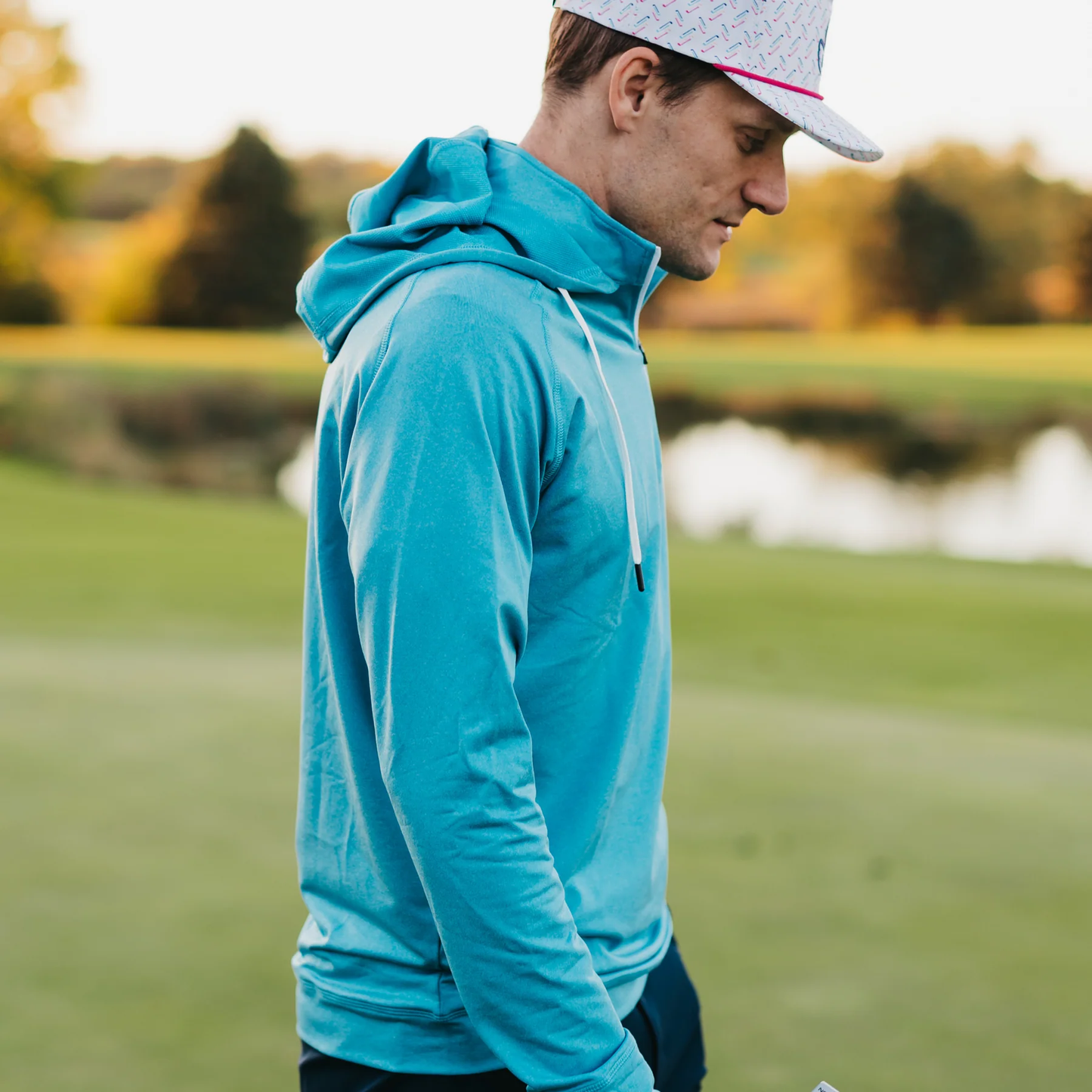 Swannies Golf Unisex Vandyke Quarter-Zip Hooded Sweatshirt - Includes Customization